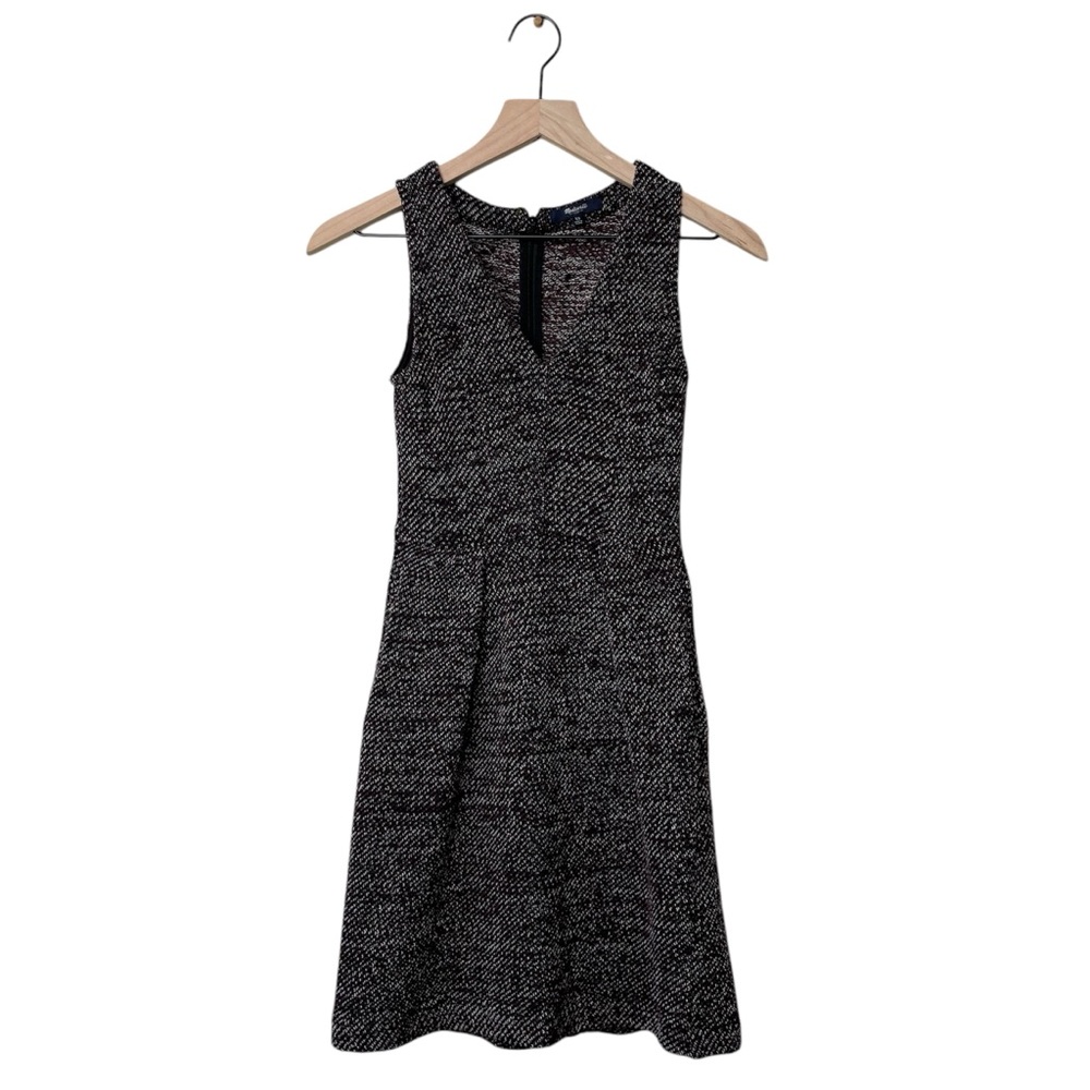 Madewell Women’s Knit Twill Sleeveless Burgundy Dress Dark Academia Preppycore